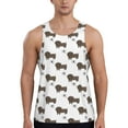 thumbnail image 1 of Xecao Dachshund Dog Men's Tank Top Workout Quick Dry Sleeveless Gym Jogging Muscle Shirts Summer Swim Beach Tops, 1 of 9