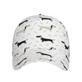 thumbnail image 1 of Xecao Dachshund Dog for Baseball Cap: Unisex, crafted from classic polyester twill fabric, featuring a soft unconstructed design, 1 of 1