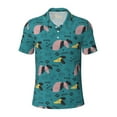 thumbnail image 1 of Xecao Dachshund Dog for Mens' Casual Short Sleeve Button-Down Polo Shirts for a Classic Golf Look, 1 of 9