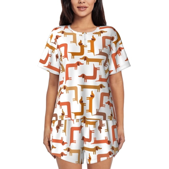 Xecao Dachshund Dog print Swimsuit for women, Summer-ready, sporty style.Quick-dry fabric. Many sizes & colors.