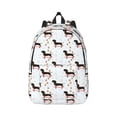 thumbnail image 1 of Xecao Dachshund On A Skateboard for Canvas College Laptop Backpack, Durable Rucksack Travel Notebook Bag School Backpack Book Bag for Men Women, 1 of 8