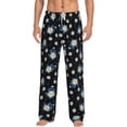 thumbnail image 1 of Xecao Daisies Flowers Men's Straight Lounge Pajama Pants: The Ultimate in Comfortable Sleepwear, 1 of 9