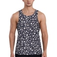 thumbnail image 1 of Xecao Daisies Flowers Men's Tank Top Workout Quick Dry Sleeveless Gym Jogging Muscle Shirts Summer Swim Beach Tops, 1 of 9