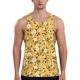 thumbnail image 1 of Xecao Daisies Flowers Men's Tank Top Workout Quick Dry Sleeveless Gym Jogging Muscle Shirts Summer Swim Beach Tops, 1 of 9