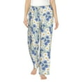 thumbnail image 1 of Xecao Daisies Flowers Women's Straight Lounge Pajama Pants: The Epitome of Relaxed Sleepwear, 1 of 9