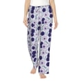 thumbnail image 1 of Xecao Daisies Flowers Women's Straight Lounge Pajama Pants: The Epitome of Relaxed Sleepwear, 1 of 9