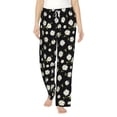 thumbnail image 1 of Xecao Daisies Flowers Women's Straight Lounge Pajama Pants: The Epitome of Relaxed Sleepwear, 1 of 9