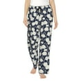 thumbnail image 1 of Xecao Daisies Flowers Women's Straight Lounge Pajama Pants: The Epitome of Relaxed Sleepwear, 1 of 9