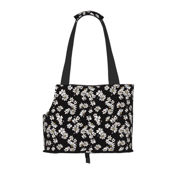 Xecao Daisies Flowers for Cat Carrier Small Dog Handbag: The Ideal Travel Companion for Your Pet