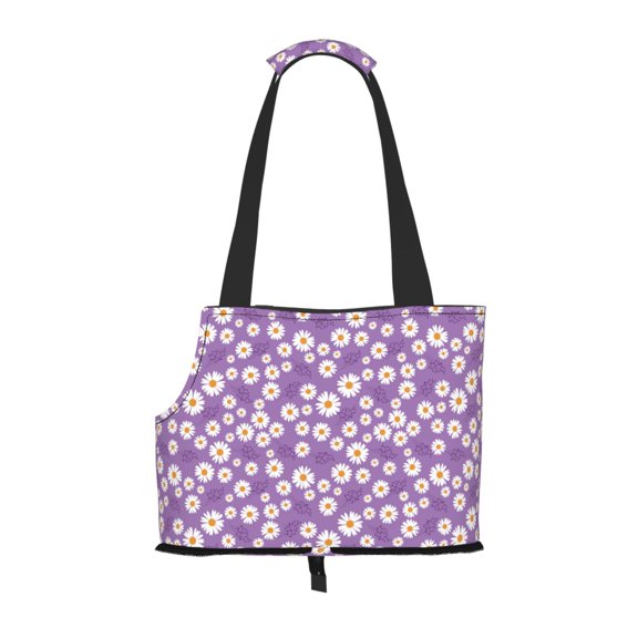 Xecao Daisies Flowers for Cat Carrier Small Dog Handbag: The Ideal Travel Companion for Your Pet