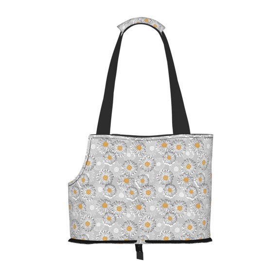 Xecao Daisies Flowers for Cat Carrier Small Dog Handbag: The Ideal Travel Companion for Your Pet