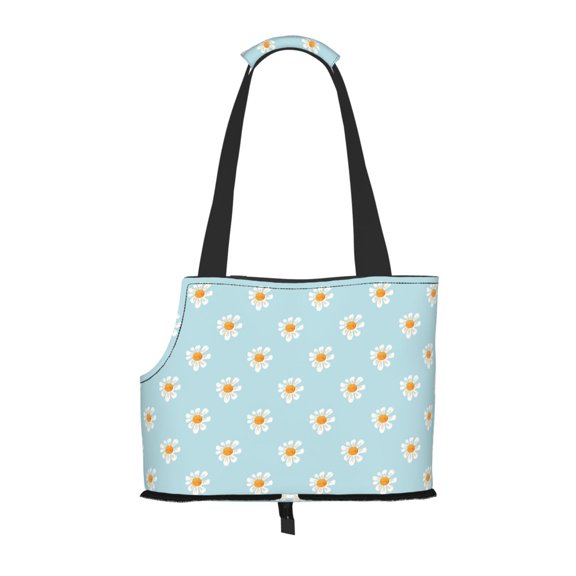 Xecao Daisies Flowers for Cat Carrier Small Dog Handbag: The Ideal Travel Companion for Your Pet