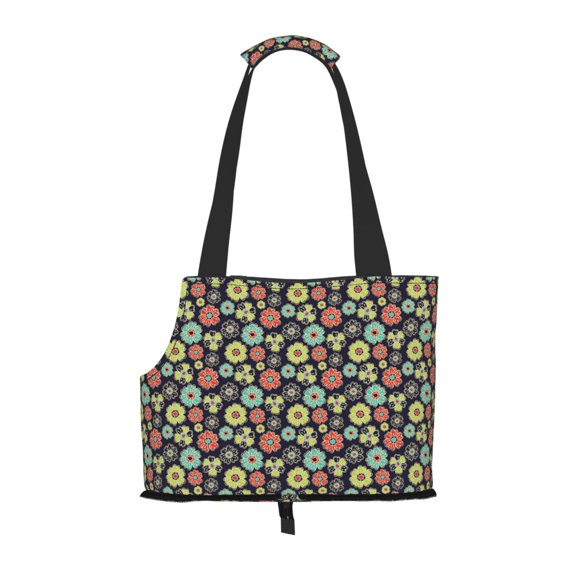 Xecao Daisies Flowers for Cat Carrier Small Dog Handbag: The Ideal Travel Companion for Your Pet