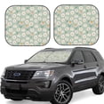 thumbnail image 1 of Xecao Daisies Flowers for Foldable Car Sun Shades (2-Pack) offer sun protection with an easy-fold design for convenient windshield shading., 1 of 7