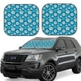 thumbnail image 1 of Xecao Daisies Flowers for Foldable Car Sun Shades (2-Pack) offer sun protection with an easy-fold design for convenient windshield shading., 1 of 7