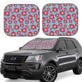 thumbnail image 1 of Xecao Daisies Flowers for Foldable Car Sun Shades (2-Pack) offer sun protection with an easy-fold design for convenient windshield shading., 1 of 7