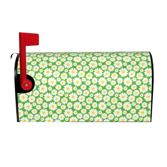 Xecao Daisies Flowers for Mailbox Cover with Magnetic Strips, Waterproof and Sunscreen, Adds a Decorative Touch to Your Garden Yard.