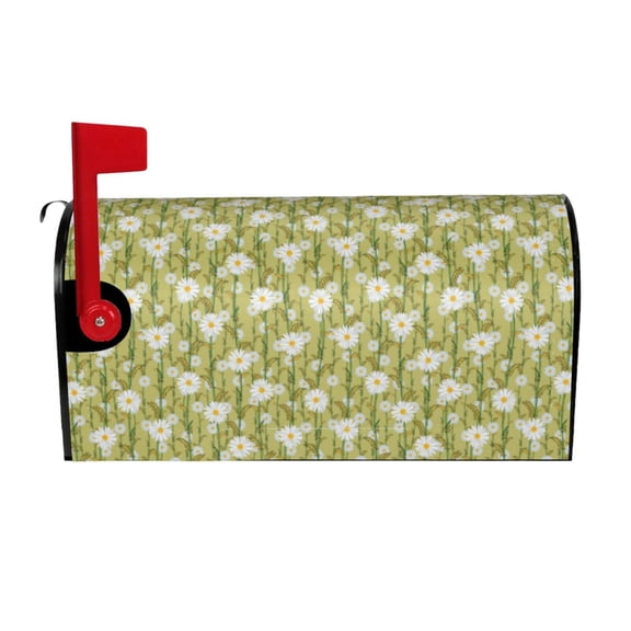 Xecao Daisies Flowers for Mailbox Cover with Magnetic Strips, Waterproof and Sunscreen, Adds a Decorative Touch to Your Garden Yard.