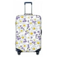 thumbnail image 1 of Xecao Daisies Flowers print Elastic Luggage Cover, with double-sided print , is perfect for travel, business, and daily use (NOT included luggage!), 1 of 9