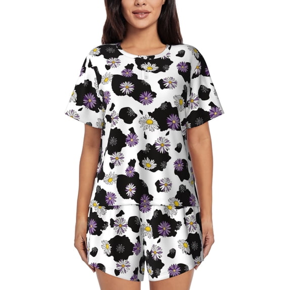 Xecao Daisies Flowers print Swimsuit for women, Summer-ready, sporty style.Quick-dry fabric. Many sizes & colors.