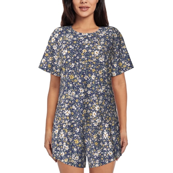 Xecao Daisies Flowers print Swimsuit for women, Summer-ready, sporty style.Quick-dry fabric. Many sizes & colors.
