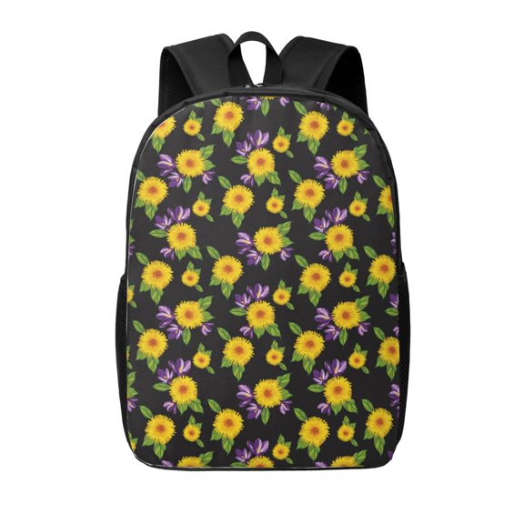 Xecao Daisies Flowers print Travel Backpack, Large Computer Backpack for Men Women, College School Rucksack Book Bag