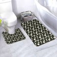 thumbnail image 1 of Xecao Daisy 2-Piece Vintage Seamless Anti-Skid Mat Set, featuring a stylish pattern for a safe and elegant toilet rug experience, 1 of 6