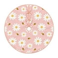thumbnail image 1 of Xecao Daisy And Bee Pattern Christmas Tree Skirt Holiday Part Decorations for Christmas Tree, Farmhouse Christmas Decor Xmas Holiday Home Party Decorations-48", 1 of 6