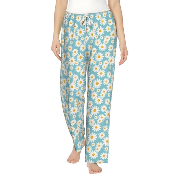 Xecao Daisy Floral A Women's Straight Lounge Pajama Pants: The Epitome of Relaxed Sleepwear