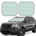thumbnail image 1 of Xecao Daisy Floral A for Foldable Car Sun Shades (2-Pack) offer sun protection with an easy-fold design for convenient windshield shading., 1 of 7