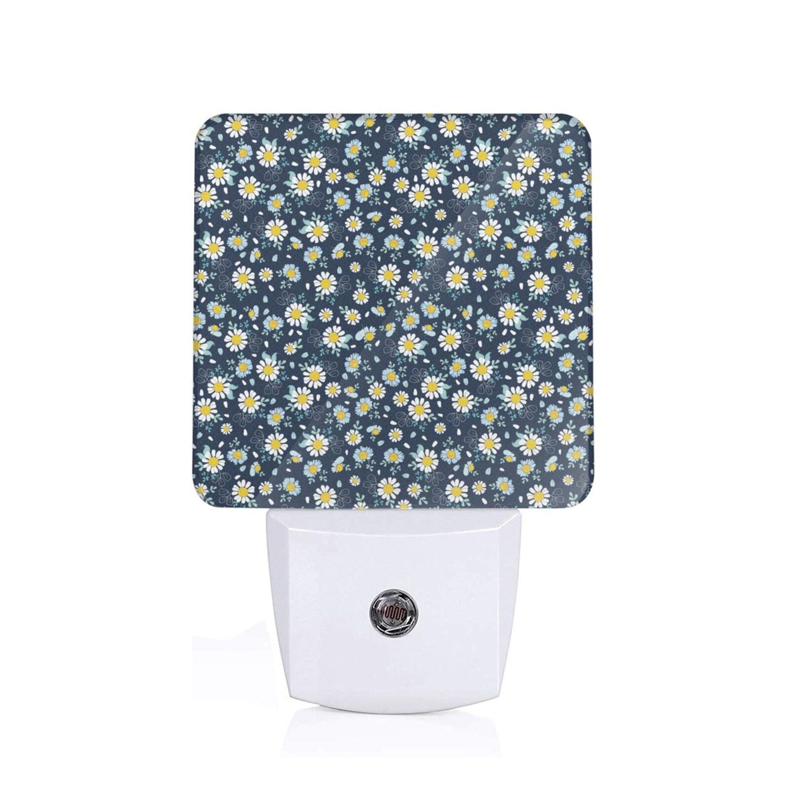 Xecao Daisy Floral B for Night Light a Wallmounted LED Fixture with A Dusktodawn Sensor