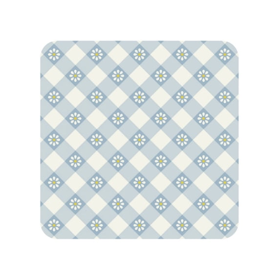 Xecao Daisy Plaid Blue for Fridge Magnets - Fun Decorative Refrigerator Magnets, Cute and Soft for Stylish Kitchen Accents