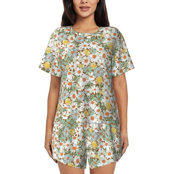 Xecao Daisy print Swimsuit for women, Summer-ready, sporty style.Quick-dry fabric. Many sizes & colors.