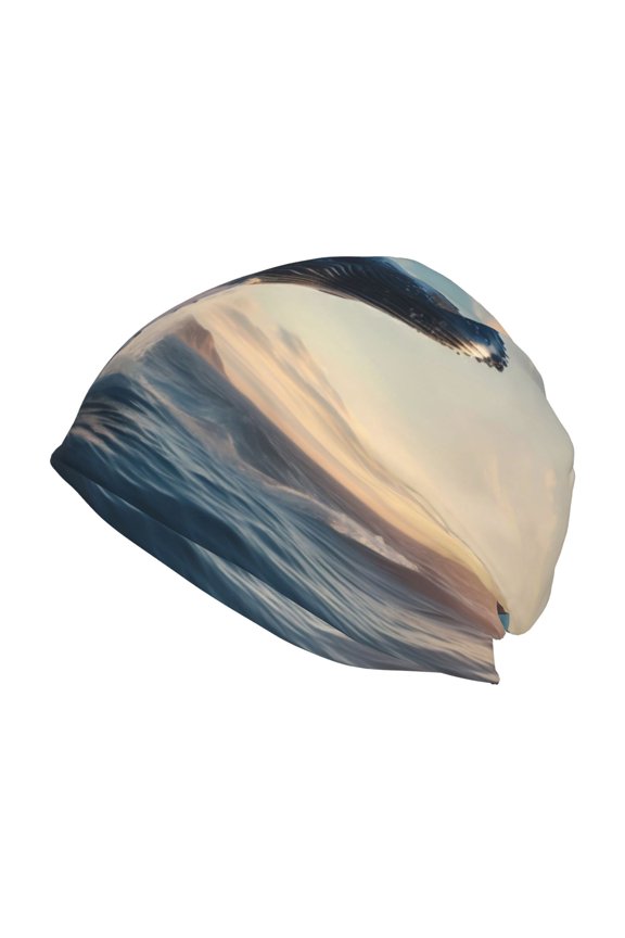 Dancing Whale Print Knit Hat,Winter Beanie for Men Women, Beanie Soft Warm Ski Stocking Cuffed Cap