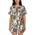 thumbnail image 1 of Xecao Dark Enchanted Flowers And Birds print Swimsuit for women, Summer-ready, sporty style.Quick-dry fabric. Many sizes & colors., 1 of 1
