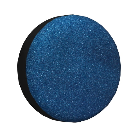 Xecao Deep Blue Glitter for Tire Covers,Wheel Tire Cover Waterproof, Dust-Proof, And Universally Fitting for Cars,Trailers, SUVs-17 inch