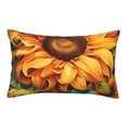 thumbnail image 1 of Xecao Deep Yellow Colorful Sunflower for Decorative Throw Pillow Case for Couch,Sofa or Bed Set,Pillow Cover for Sofa Home Decor Ideal Gift-16"x24", 1 of 6