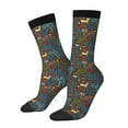 thumbnail image 1 of Xecao Deers In The Forest 1 Pattern Sport Socks for Women and Men Crew Socks Sporty Calf Socks Casual Socks, 1 of 6