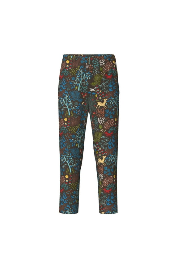 Deers In The Forest 1 Print Teenagers' Pajama Pants Long Sleep Pants Soft Elastic Waist Pajama Bottoms Elastic waist with 2 Pockets 5-16 Years-Small