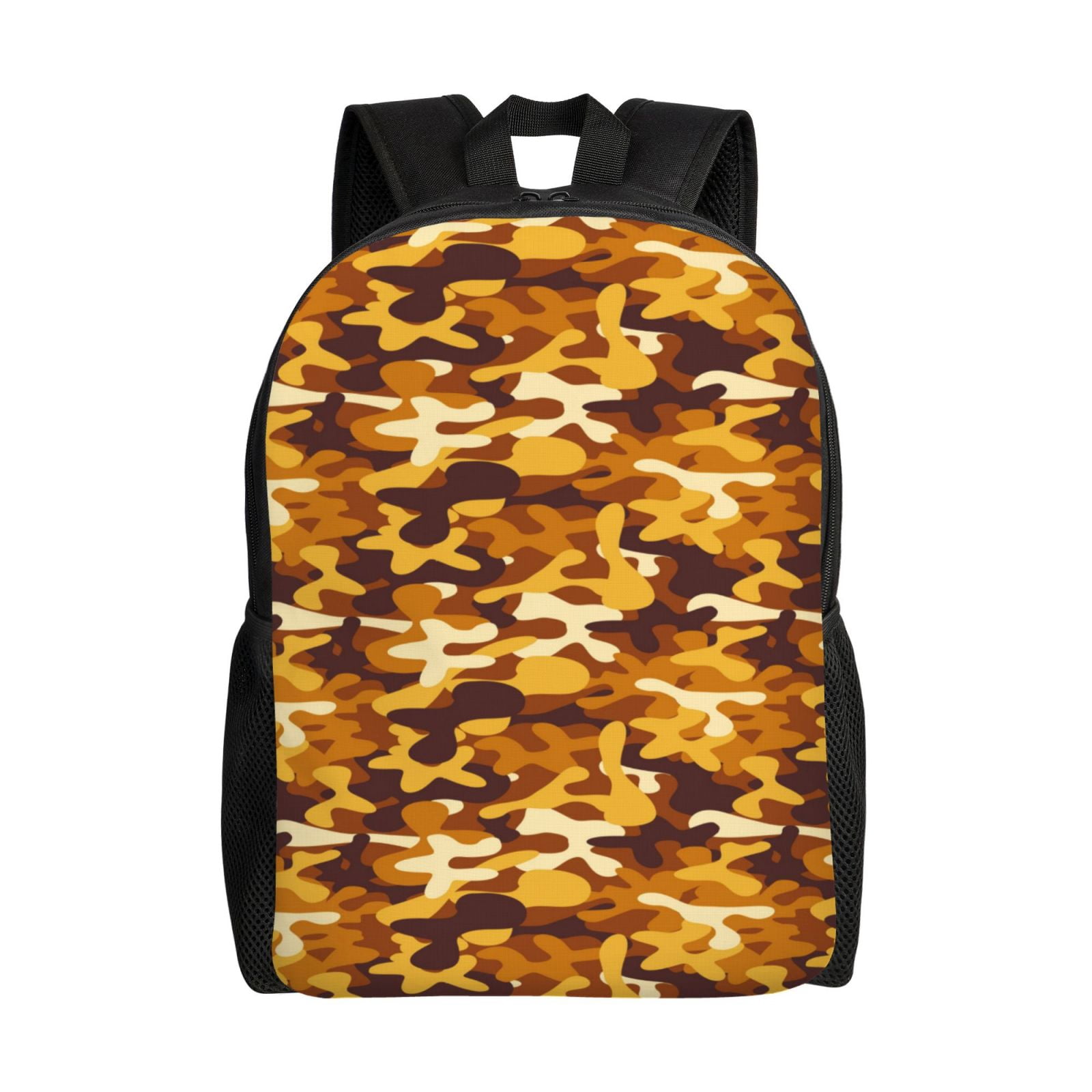 Xecao Desert Camouflage Print School Backpack with Laptop Compartment Small Travel Laptop Backpack for Women Men Waterproof College Backpack Simple School Bag