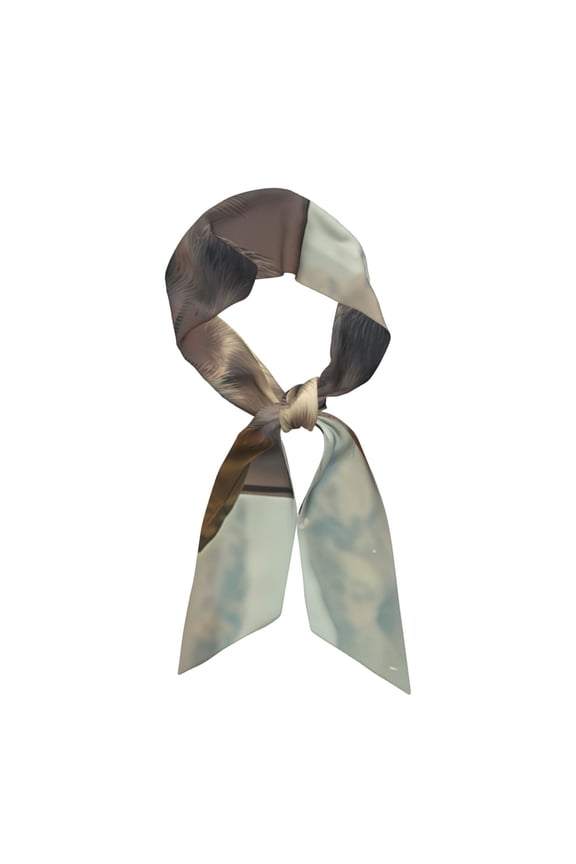 Desert Monkeys Drive Pattern Large Satin Head Scarf - Satin Hair Scarves Silk Bandana Scarf Headscarf Silk Feeling Scarf for Women