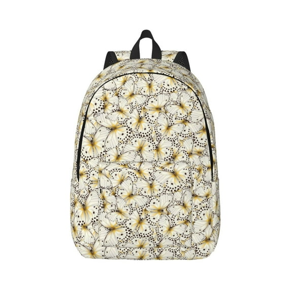 Xecao Different Butterflys for Canvas College Laptop Backpack, Durable Rucksack Travel Notebook Bag School Backpack Book Bag for Men Women