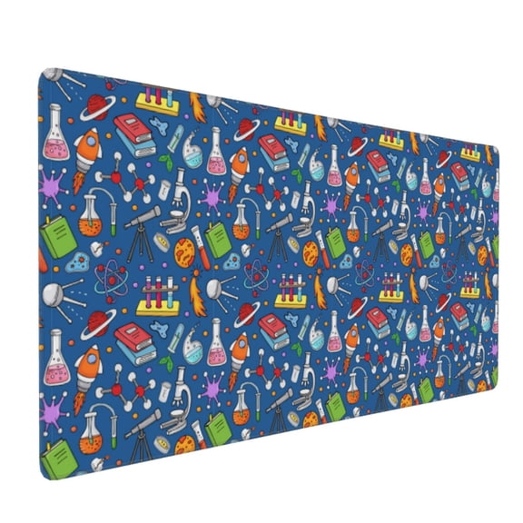 Xecao Different Chemical Things Print Large Mouse Pad, 16x35.5in Mousepad, Professional Non-Slip Rubber Base Big Mouse Pad, Mouse Pad for Gaming & Office Full Desk Mouse Pad