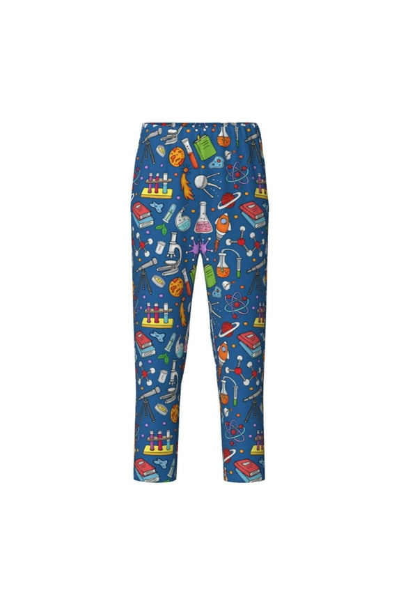Different Chemical Things Print Teenagers' Pajama Pants Long Sleep Pants Soft Elastic Waist Pajama Bottoms Elastic waist with 2 Pockets 5-16 Years-Large
