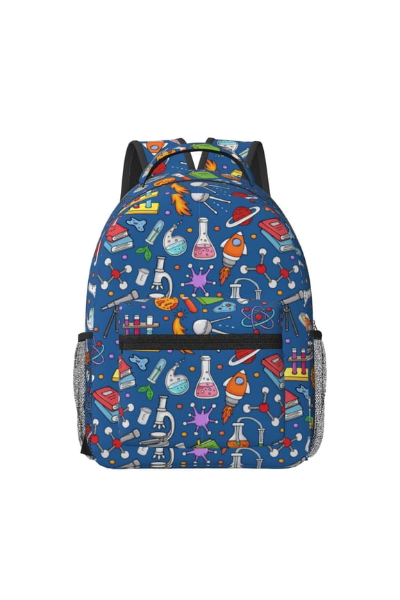 Different Chemical Things Travel Backpack: A spacious, stylish computer backpack ideal for men and women, perfect for college, school, or daily travels