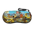thumbnail image 1 of Xecao Different Construction Site Vehicles for Eyeglass Case Soft Shell, Portable Sunglass Case, Fashionable Eyeglass Case with Zipper, Lightweight, 1 of 6