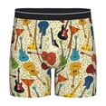 thumbnail image 1 of Xecao Different Kind Of Guitars Print Boxer Briefs for Men's Stretch Moisture-Wicking Underwear, Mid-Rise Classics breathable fabric, 1 of 7