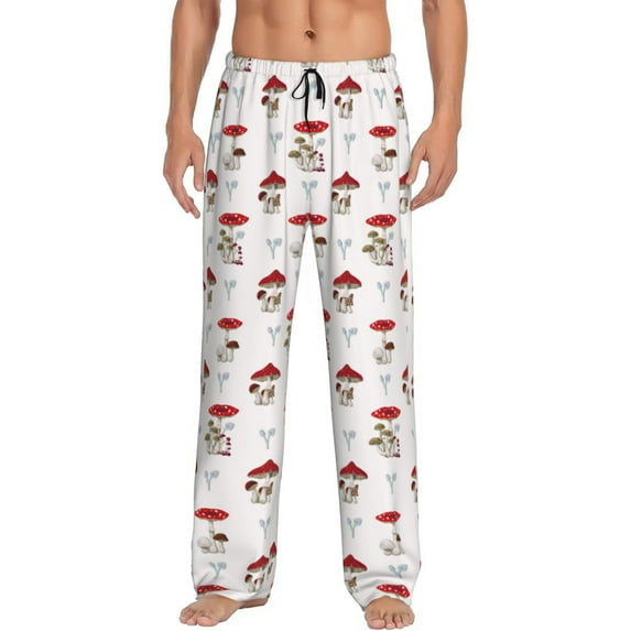 Xecao Different Mushrooms Men's Straight Lounge Pajama Pants: The Ultimate in Comfortable Sleepwear