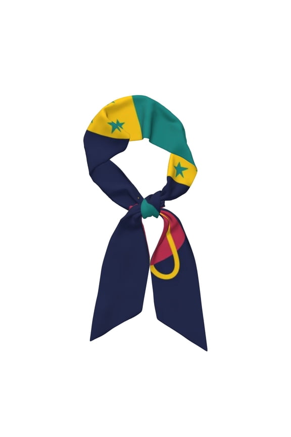 Dinosau Space Explorer Pattern Large Satin Head Scarf - Satin Hair Scarves Silk Bandana Scarf Headscarf Silk Feeling Scarf for Women