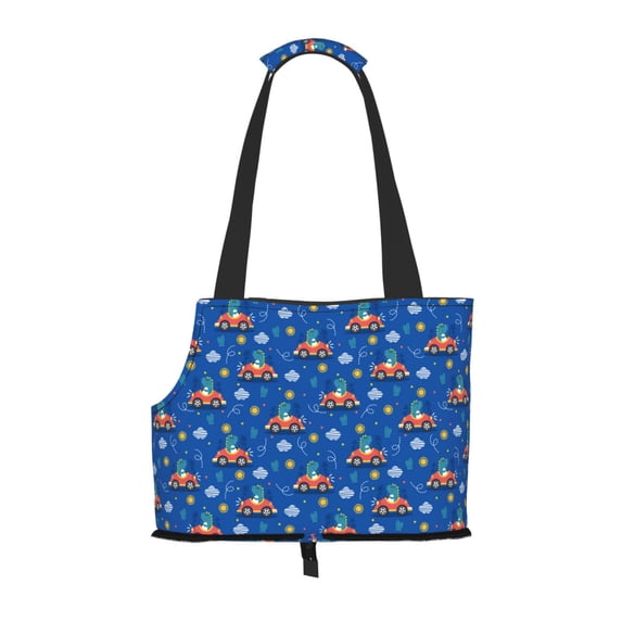 Xecao Dinosaur Driving for Cat Carrier Small Dog Handbag: The Ideal Travel Companion for Your Pet